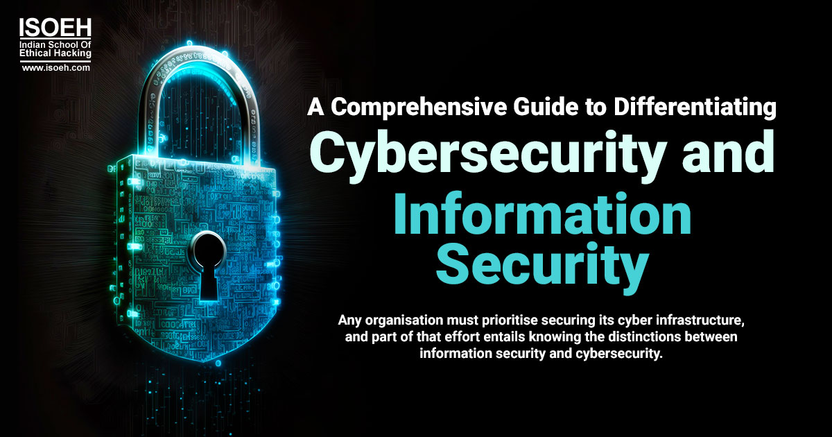 A Comprehensive Guide to Differentiating Cybersecurity and Information Security