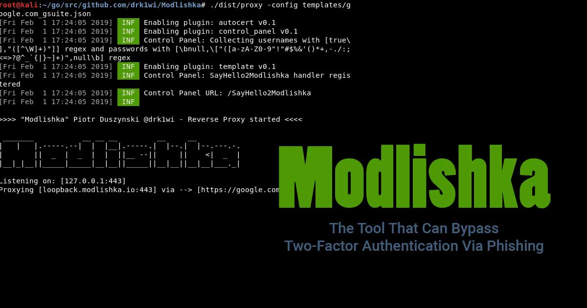 Modlishka - The Tool That Can Bypass Two-Factor Authentication Via Phishing