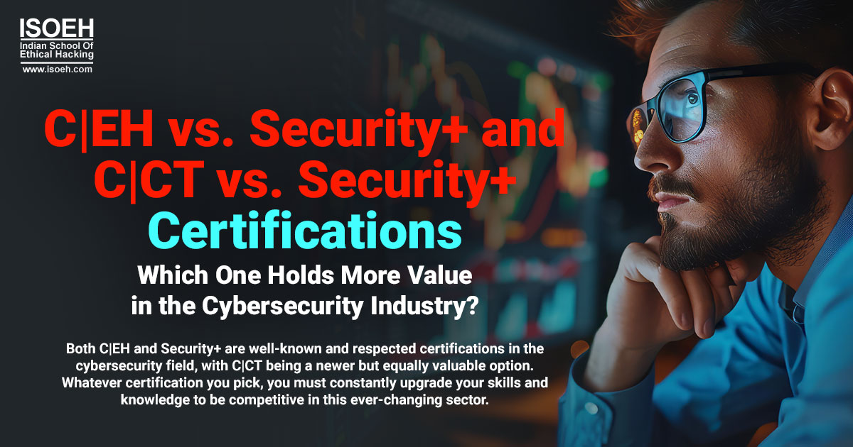 C|EH vs. Security+ and C|CT vs. Security+ Certifications: Which One Holds More Value in the Cybersecurity Industry?