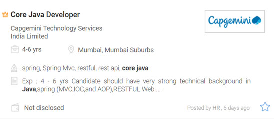 Core Java Developer Jobs