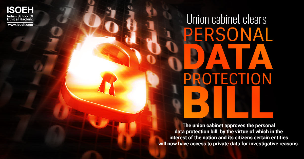 Union cabinet clears Personal Data Protection Bill